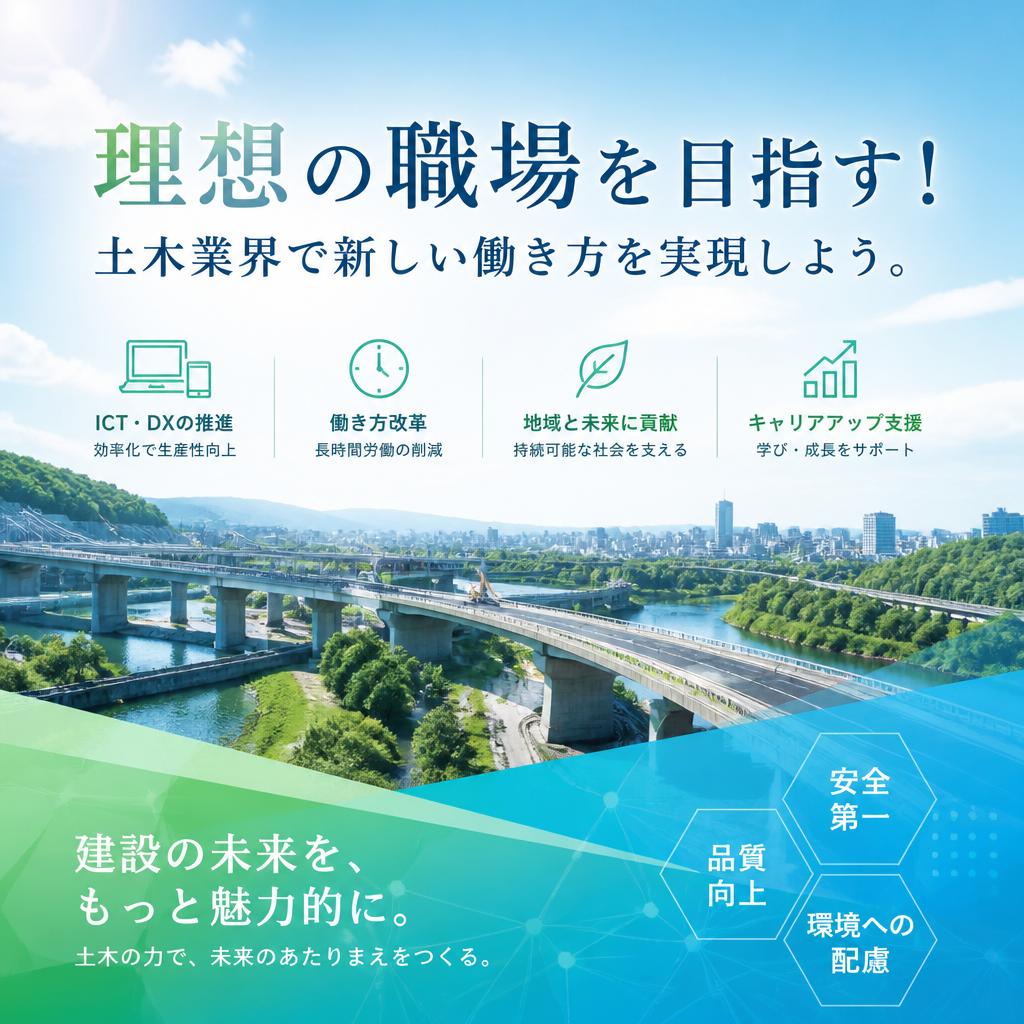 理想の職場を目指す！土木業界で新しい働き方を実現しよう。