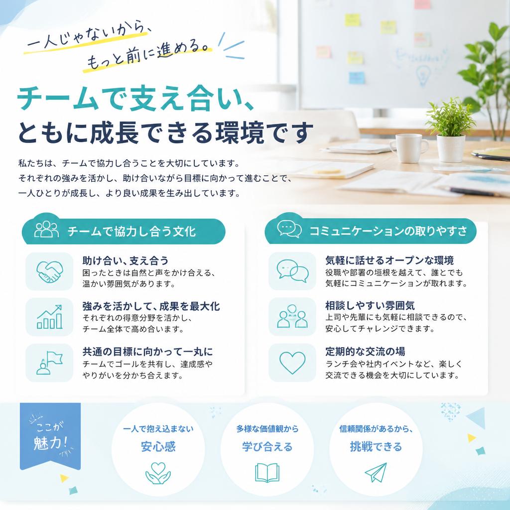 職場環境の魅力