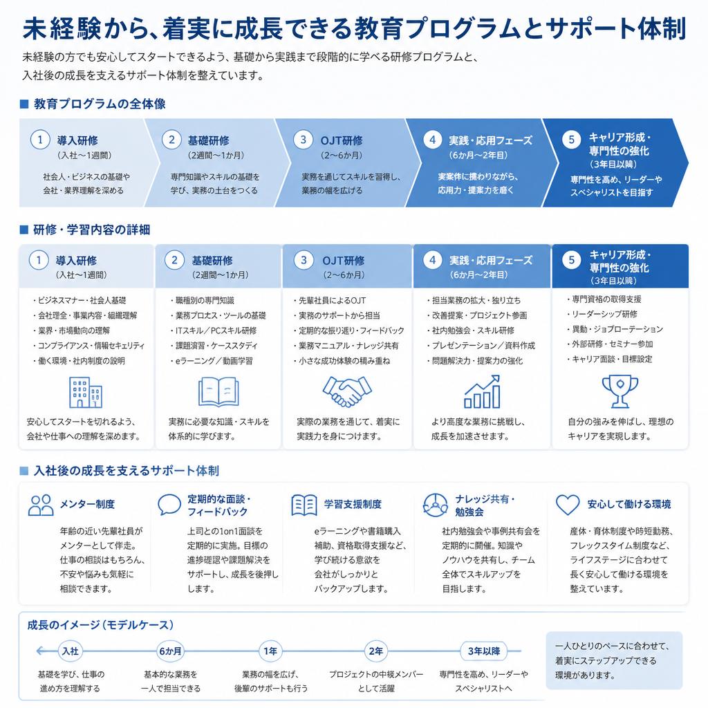 初心者向け教育制度