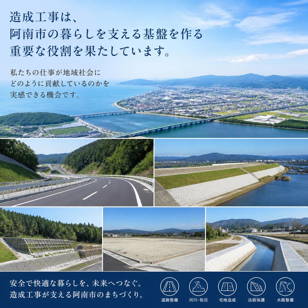 造成工事で地域貢献