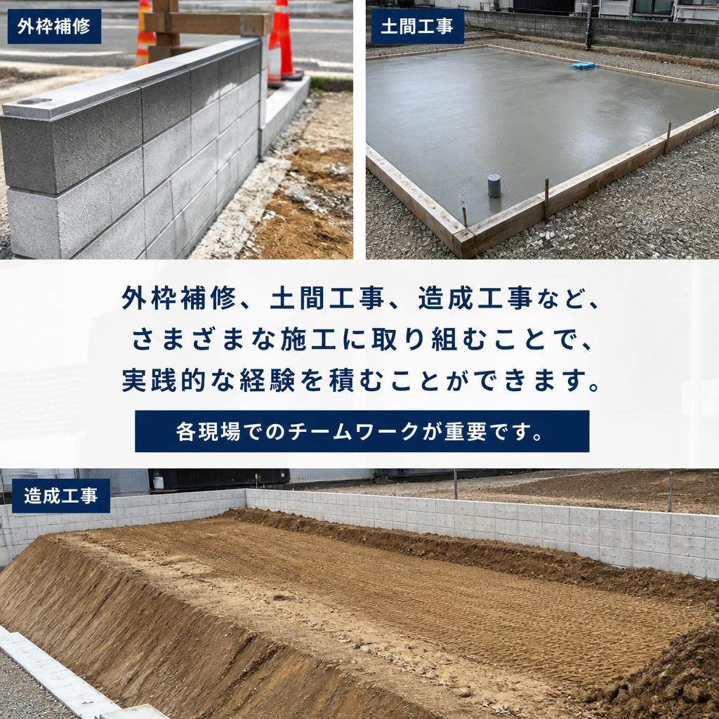 多様なコンクリート施工に挑戦！