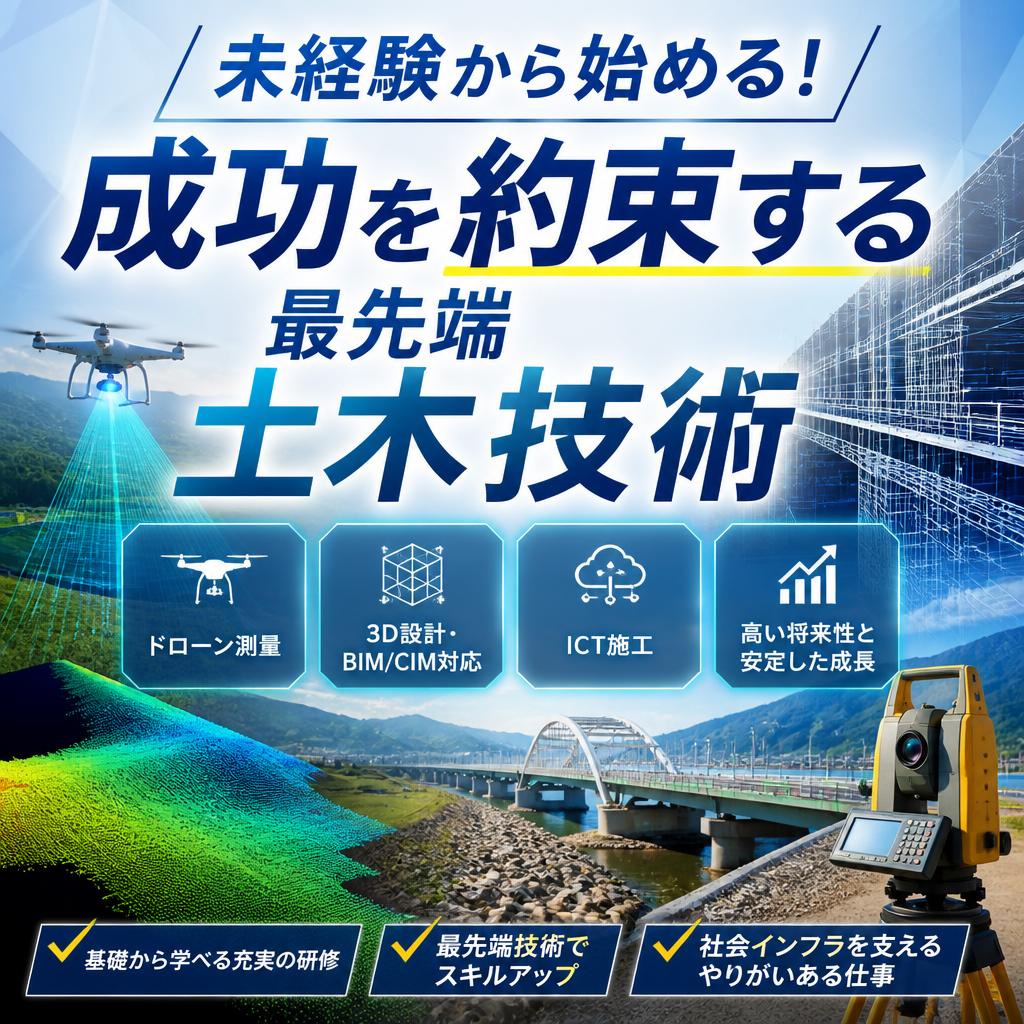未経験から始める！成功を約束する最先端土木技術