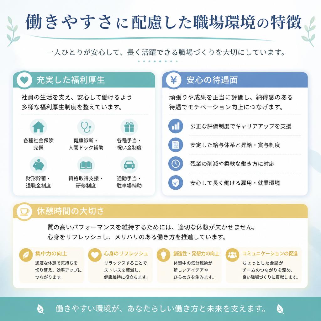 働きやすい職場環境