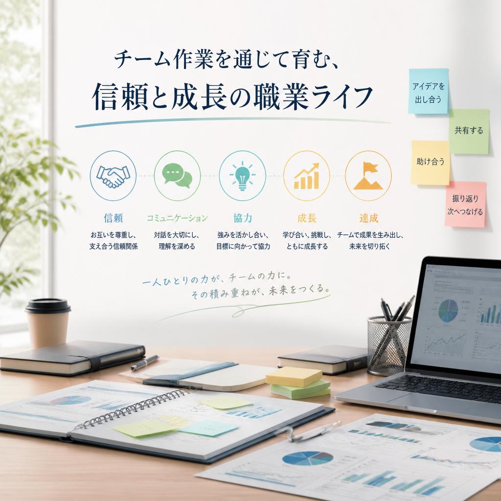 「チーム作業を通じて育む、信頼と成長の職業ライフ」